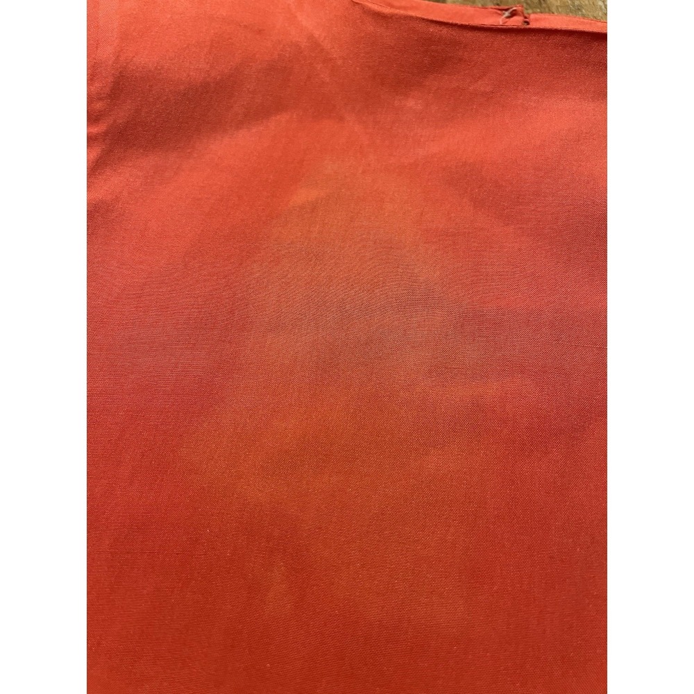 Anne Klein Top 100% Silk Blouse Vintage Petite XS Red *flawed* - Picture 6 of 8